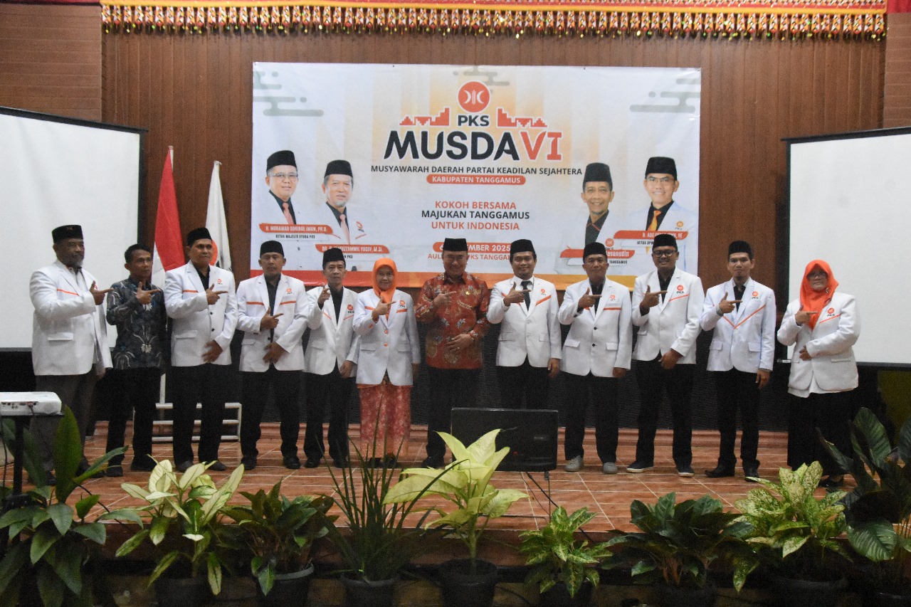 Musda VI PKS Tanggamus, Hasanudin Terpilih Sebagai Ketua DPD PKS 