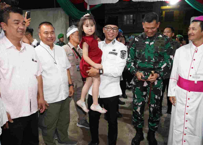 Gubernur Lampung Bersama Forkopimda Tinjau Pelaksanaan Ibadah Misa Malam Natal