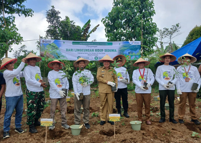 Bupati Tanggamus dan PGE Tanam 1.000 Pohon di Ulu Belu, Dorong Aksi Nyata Hadapi Perubahan Iklim