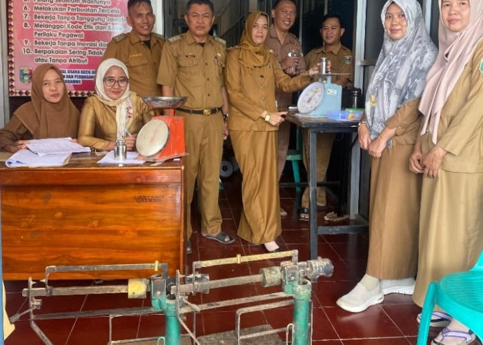 Diskoperindag Tanggamus Tera Seluruh Jenis Timbangan Ini Tujuannya