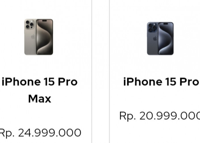 Ini Perbandingan Harga dan Spesifikasi HP Iphone 15 Pro dan 15 Pro Max