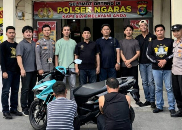 Polisi Tangkap Dua Pemuda Asal Tanggamus Pelaku Curanmor di Pesisir Barat