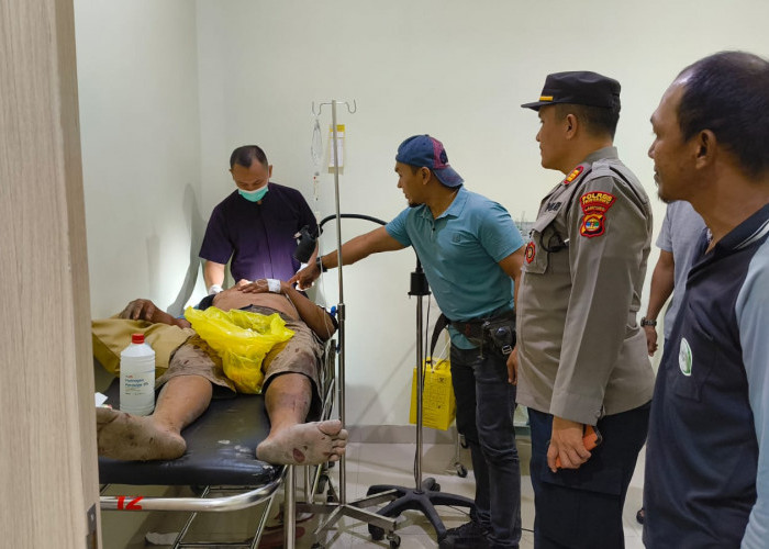 Pedagang Bawang  di Pasar Sarinongko Pringsewu Luka Serius Usai Ditusuk OTK