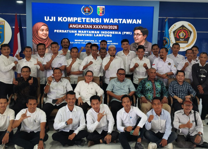 31 Wartawan Lulus UKW PWI Lampung, Ketua PWI Tekankan Integritas dan Kualitas Karya Jurnalistik