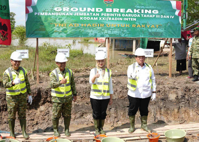 Wagub Lampung Groundbreaking Jembatan Perintis Garuda, Perkuat Akses Kalipasir