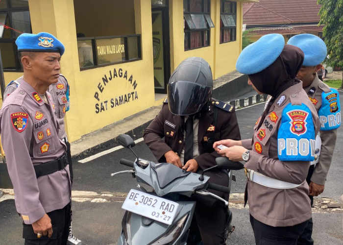 Ops Patuh Krakatau 2026, Propam Periksa Kendaraan Anggota Polres Tanggamus