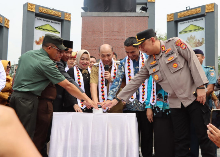 Pj Bupati Tanggamus Mulyadi Irsan Resmikan Taman Kota Soekarno 