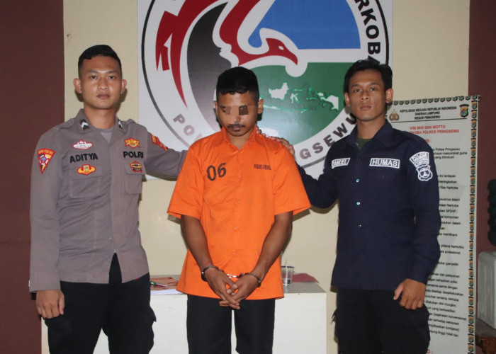 Edarkan Sabu,Penjaga gudang KPU Pesawaran Ditangkap Polisi