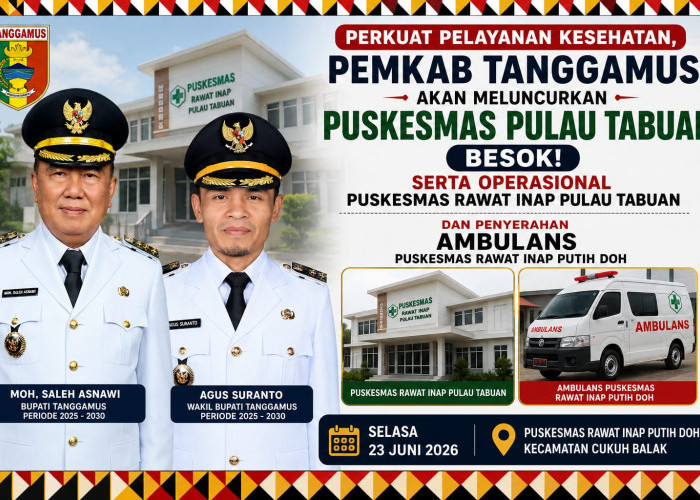 Besok Bupati Tanggamus Dijadwalkan Launching Puskesmas Pulau Tabuan