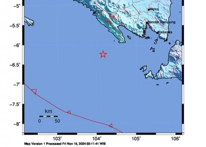 Jumat Dini Hari Tanggamus Kembali Diguncang Gempa