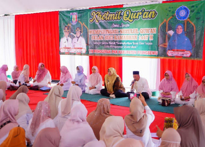 Peringati Nuzulul Quran, TP-PKK Pringsewu Adakan Khotmil Quran