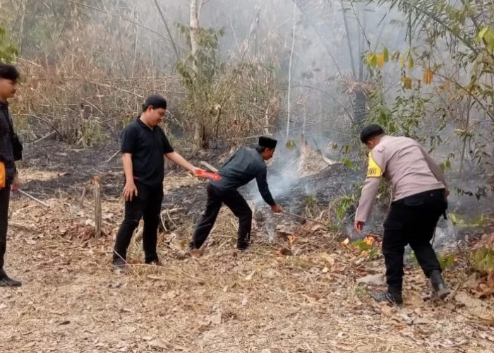 Marak Kebakaran Lahan di Pringsewu, Polisi Siap Tindak Tegas Bagi Pelaku