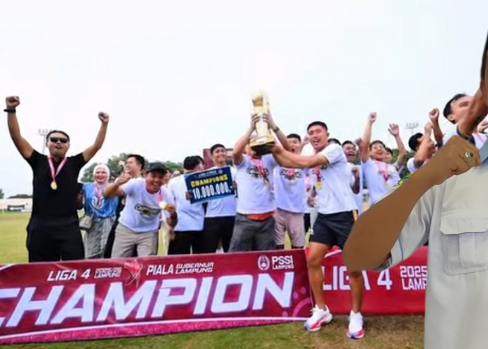Angonsaka FC Juara Liga 4 Lampung 2026, Ketum KONI Tanggamus Sampaikan Apresiasi