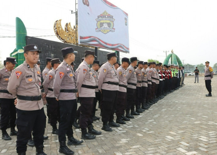 Polres Pringsewu Kerahkan 156 Personel Amankan Kampanye Pilkakon Serentak
