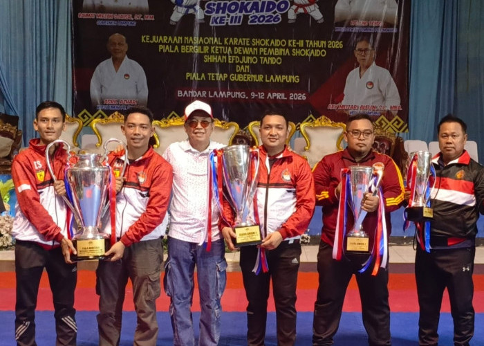 Sabet 85 Medali, Lampung Juara Umum Kejurnas Karate Shokaido 2026