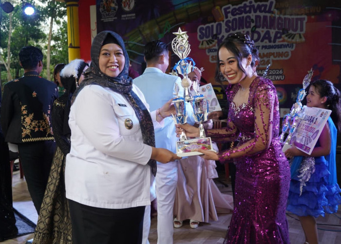 Wabup Pringsewu Buka Festival Solosong Dangdut KOMDAP Se Provinsi Lampung 2026