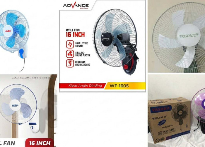 Rekomendasi Kipas Angin Dinding Watt Rendah Harga Rp100 Ribuan