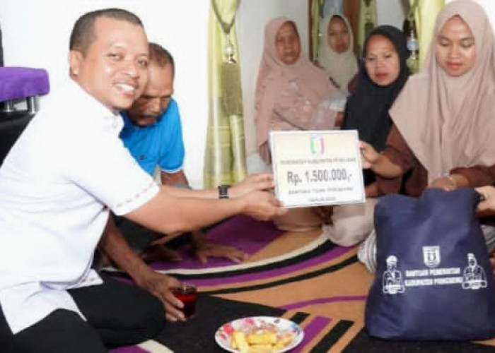 Bupati Pringsewu Salurkan Bantuan untuk Keluarga Korban Tenggelam dan Kebakaran