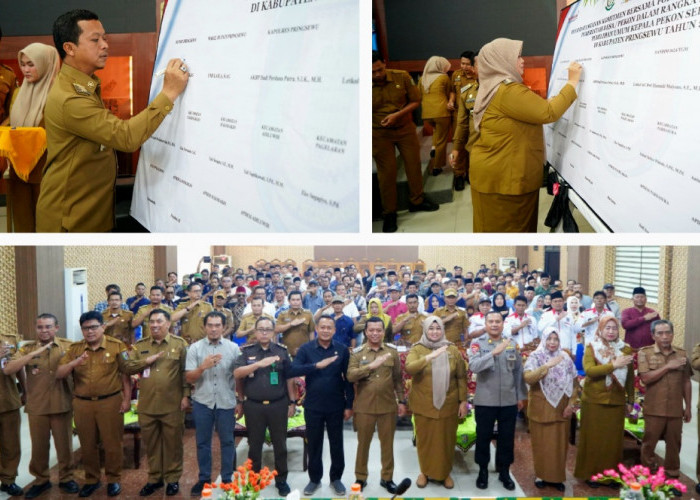172 Calon Kepala Pekon Pringsewu Deklarasi Damai, Bupati Ingatkan Bahaya Politik Uang