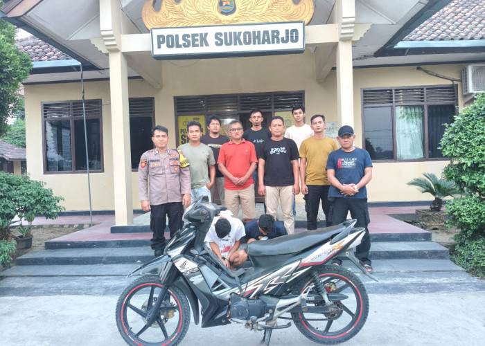 Kurang dari 24 Jam, Polisi Ringkus Dua Residivis Curanmor di Lampung Tengah
