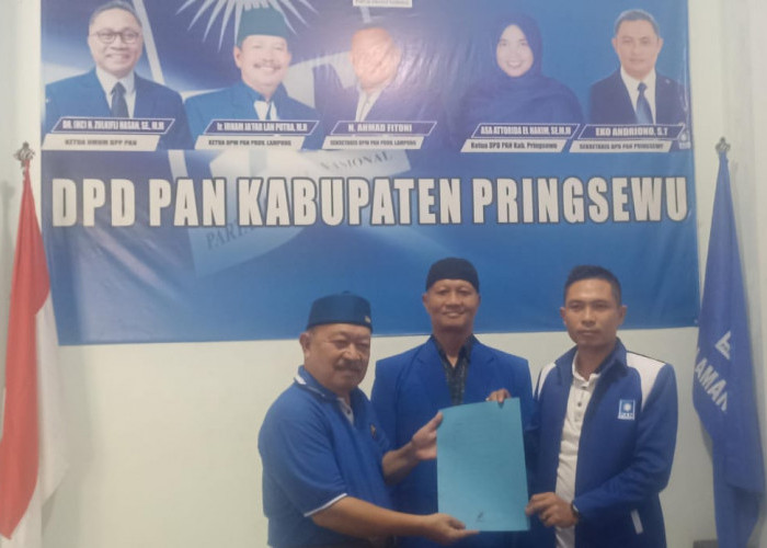Mantri Hartono Awali Ambil Formulir Bacalon Kepala Daerah di PAN Pringsewu