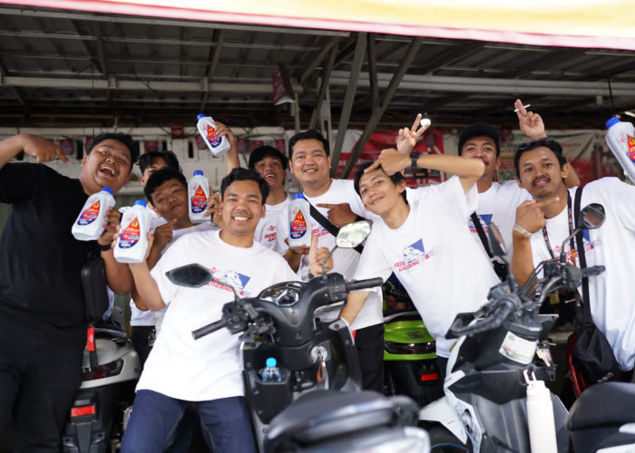 Federal Oil™ Gelar Feders Gathering,  Bantu Pengendara Matic Hadapi Panas Lampung