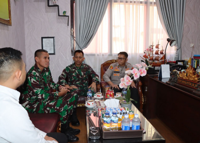 Pasis Seskoad Kunjungi Polres Tanggamus, Bahas Strategi Cegah Karhutla
