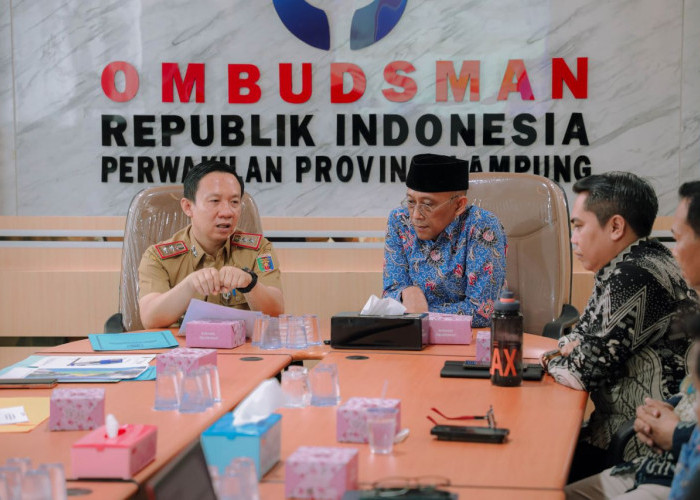 Sekdaprov Marindo Kurniawan Kunjungi Ombudsman RI Perwakilan Lampung