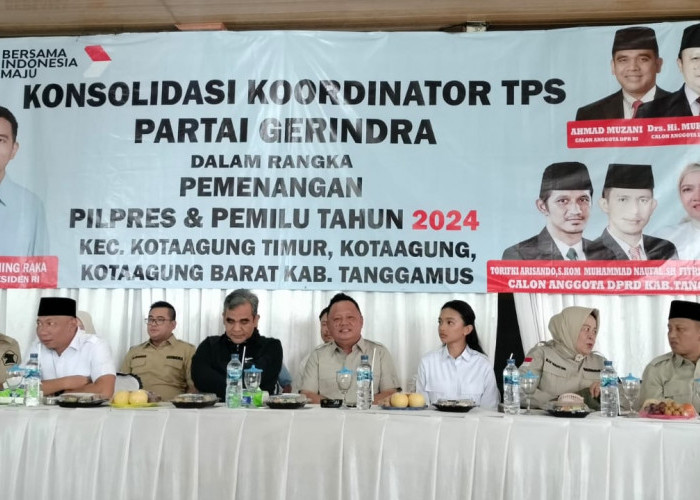 DPC Partai Gerindra Tanggamus Gelar Konsolidasi Koordinator TPS