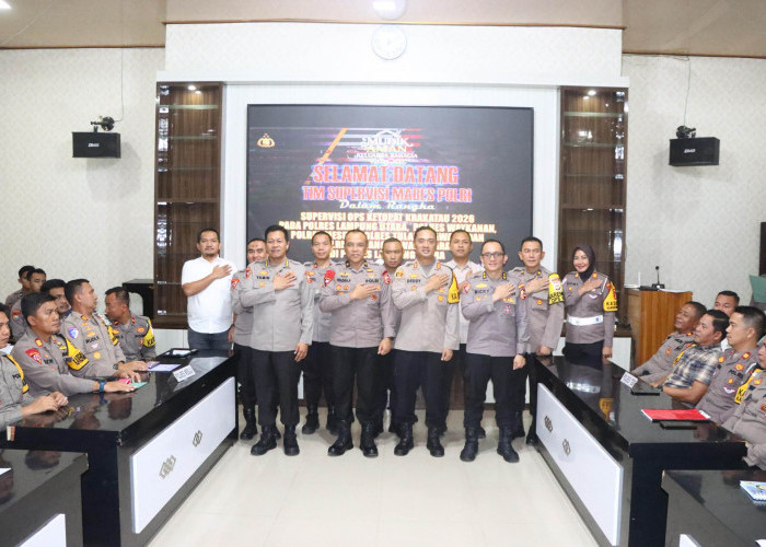 Tim Supervisi Mabes Polri Kunjungi Mapolres Lampura 