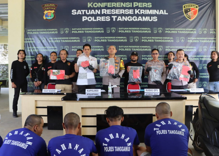 Ungkap Tiga Kasus Curatranmor, Satreskrim Polres Tanggamus Tangkap 5 Pelaku, Dua DPO