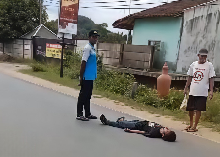 Awalnya Dikira Korban Kecelakaan, Pria Tergeletak di Jalinsum Pringsewu Ternyata ODGJ Asal Tanggamus