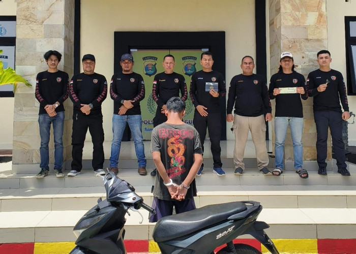 Polsek Kota Agung Tangkap Residivis Penggelapan Motor