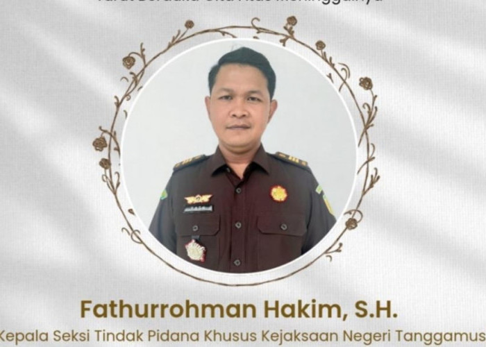 Innalillahi, Kasi Pidsus Kejari Tanggamus Wafat. Kajari Tanggamus Kenang Dedikasi Tinggi Almarhum 