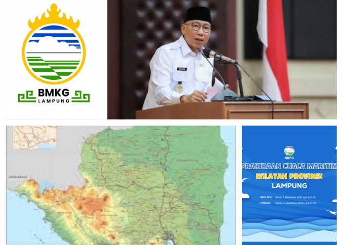 Waspada! BMKG Prediksi Terjadi Badai dan Hujan Lebat dalam 3 Hari Ke Depan di Lampung