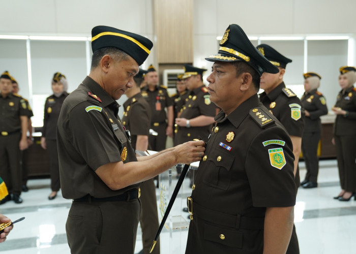 Kajati Lampung Lantik Asintel, Aspidsus, dan Kajari Pringsewu