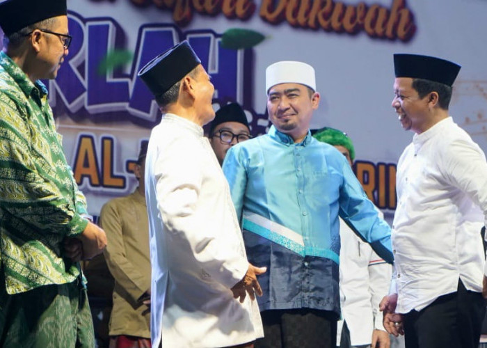 Ustadz Solmed, Bupati-Wabup Pringsewu Hadiri Tabligh Akbar Harlah Ke 5 Ponpes Nurul Huda Al-Mu’alim 
