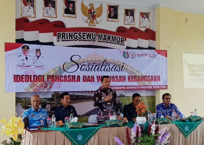 Bupati Pringsewu Buka Sosialisasi Ideologi Pancasila dan Wawasan Kebangsaan