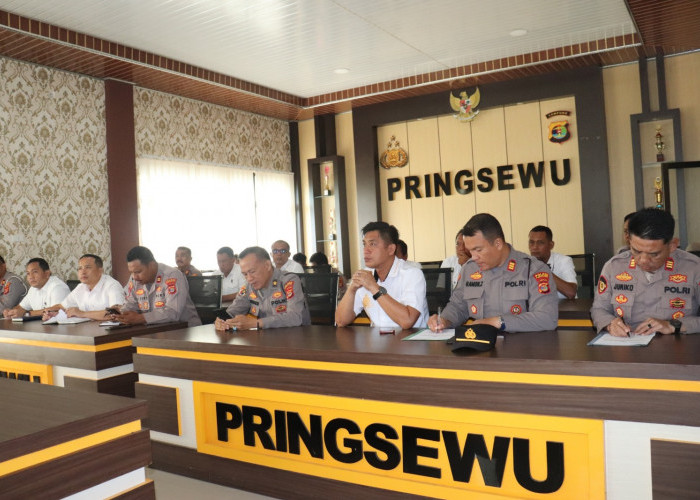 Hadapi Natal dan Tahun baru 2026, Polres Pringsewu Gelar Rakor Kesiapan Ops Lilin 