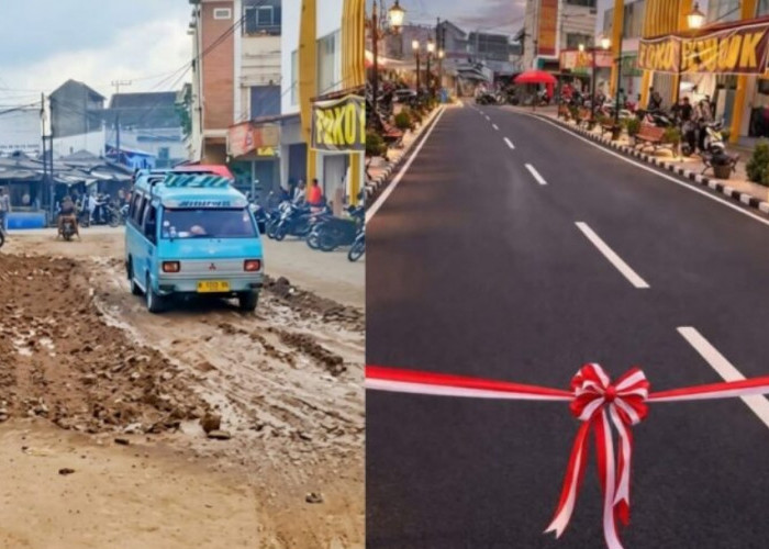 Jalan Rusak di Pasar Talang Padang Disindir Warganet, Satir ‘Edit Biar Cepat’ Viral Jelang Expo 2026