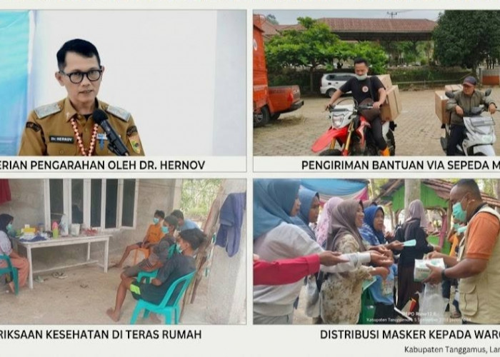 Gerak Cepat Hadapi Abu Vulkanik, Pemkab Tanggamus Salurkan Masker dan Obat ke Wilayah Terdampak