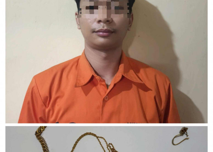 Curi Perhiasan Emas di Rumah Teman, Seorang Pemuda di Pringsewu Diamankan