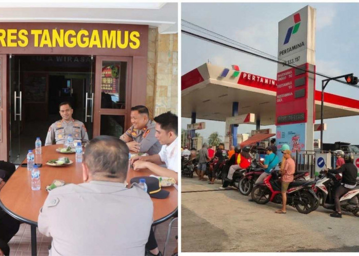 Antisipasi Antrean SPBU, Kapolres Tanggamus Perintahkan Personel Siaga Sebelum Apel