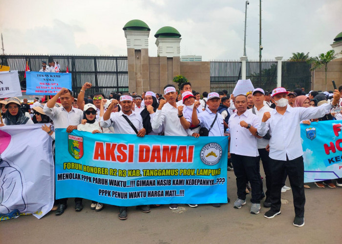 Forum Honorer Tanggamus Ikut Aksi Damai ke Jakarta, Tuntut Diangkat PPPK Penuh Waktu