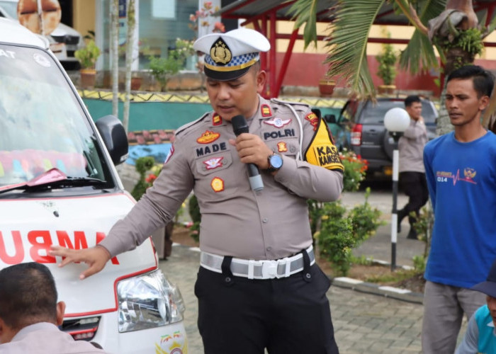 40 Pengemudi Ambulans Pekon di Tanggamus Ikuti Pelatihan Safety Driving 