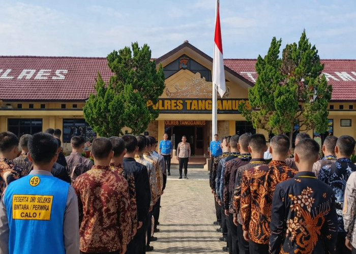 Polres Tanggamus Gelar Penandatanganan Pakta Integritas Penerimaan Polri 2026 
