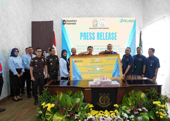 Selesaikan Piutang PT.Pelabuhan Indonesia, Kejati Lampung Pulihkan Keuangan Negara Rp1,5 Miliar