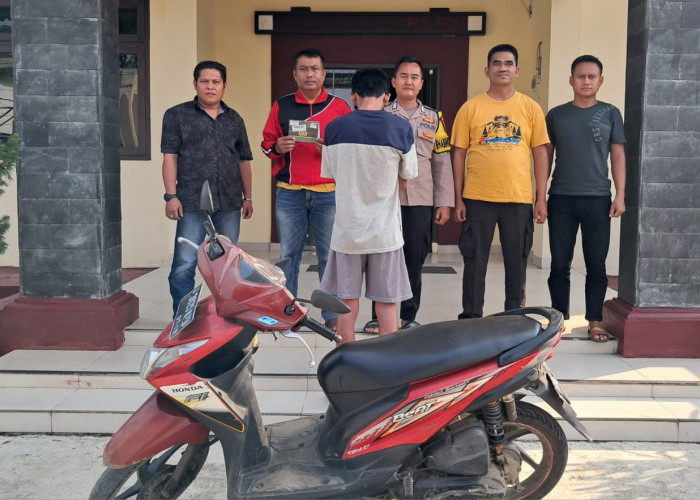 Gasak Motor Honda Beat, Residivis Jambret Ditangkap Polsek Talangpadang