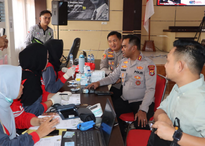 Sambut Hari Bhayangkara ke-80, Polres Tanggamus Gelar Donor Darah 