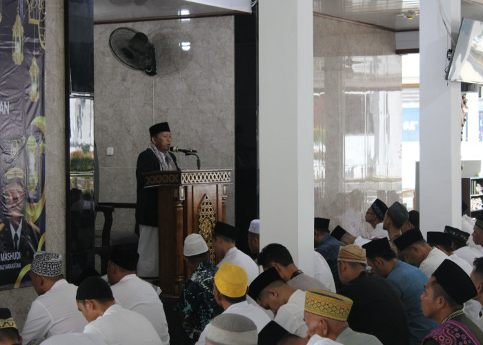 Lapas Kotaagung Gelar Salat Idulfitri, Perkuat Kebersamaan Warga Binaan dan Petugas